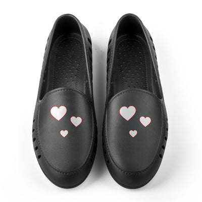 Slingers loafer black hearts