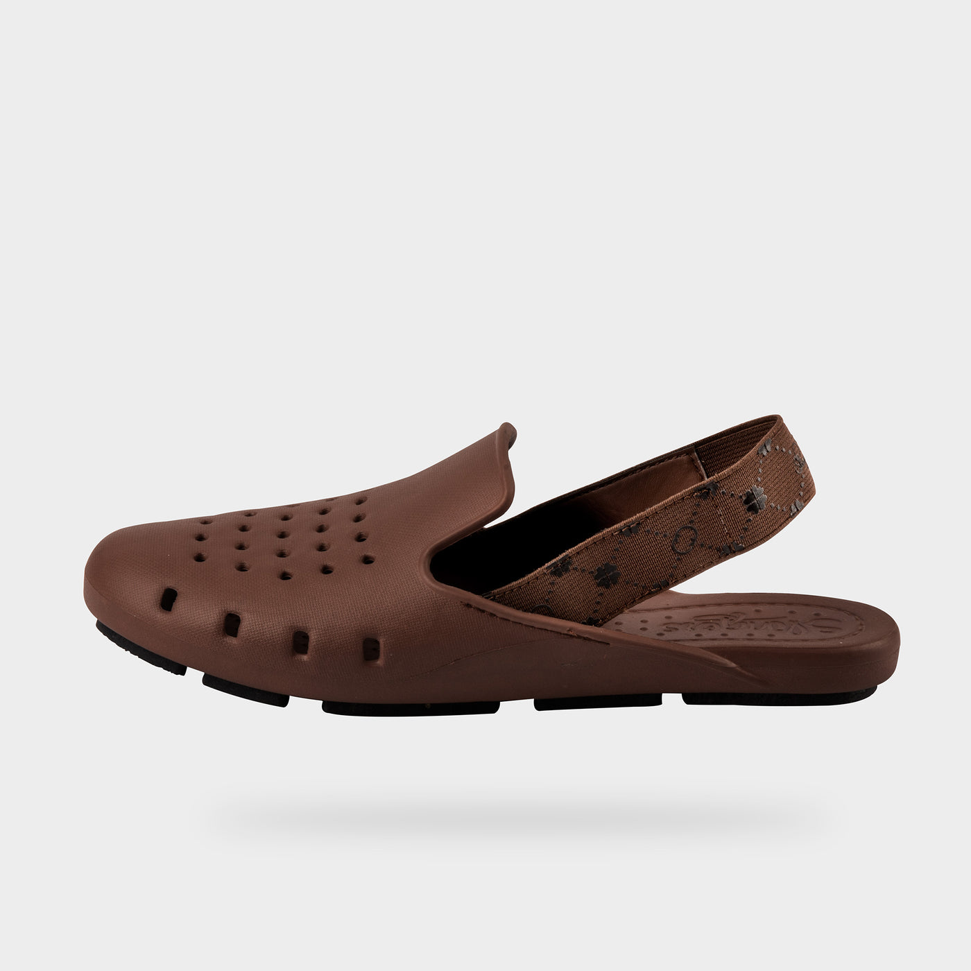 Slingers water freindly sandal  in brown. slingback style