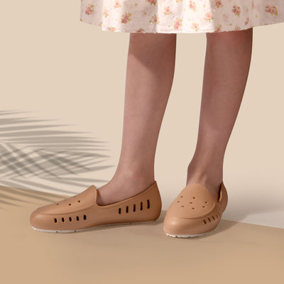 Cruise Loafer - Sand stars perforated / Waterproof