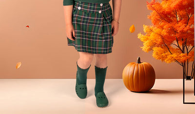 Cruise Loafer Kids - Green 3 Daisy Perforation / Waterproof <br> <p style="color:   #FF0000; font-size: 0.8em">  Preorder - Receive by the week of September 15   </p>
