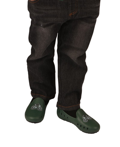 Cruise loafer kids - Green with bike patch