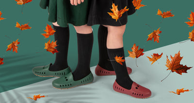 Cruise loafer teens - Green with black denim heart patch