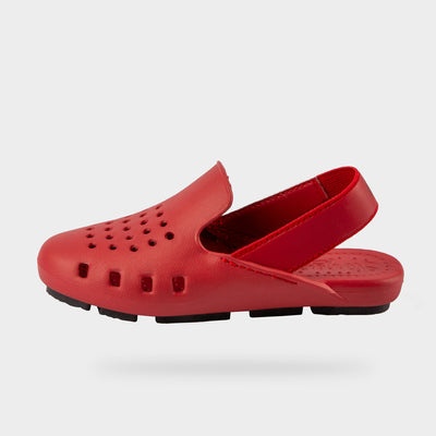 Pretty girls water shoe in red. Pool or beach sandal style