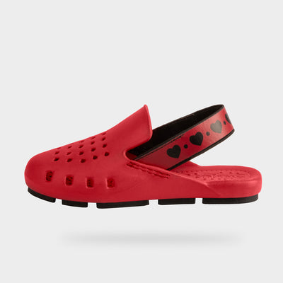 Holiday red shoes for girls. casual slingback flats kids
