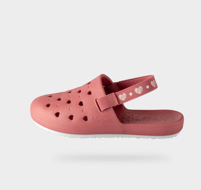 MAUVE HEARTS JUVENILE SLINGERS  <span style="font-size: 12px; font-weight: normal;"><br> Kids water shoe <br> *Runs true to size compared to EU sizing</span>