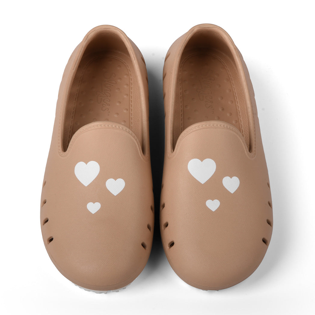 Cruise loafer slipper in sand color for girls