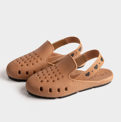 Best water shoes 2024. girls sandal slingback flat in camel color